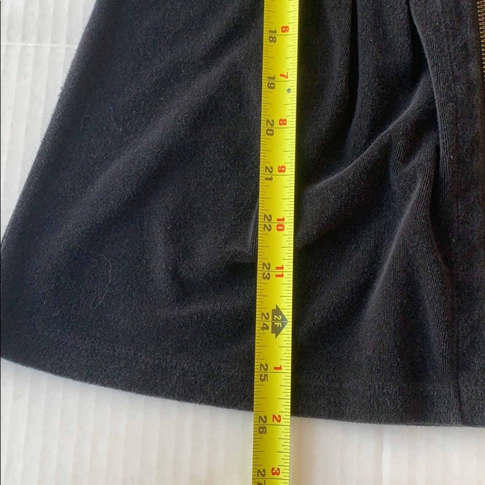 Burberry Black Terry Peplum Zip Hoodie | Luxury Zip‑Front Jacket | Size M - Picture 11 of 16